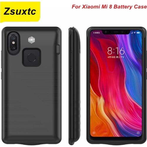 For Xiaomi Mi 8 Battery Case 6000 Mah Charger Case Smart Phone Cover Power Bank For Xiaomi Mi 8 Battery Case Mi8 Capa
