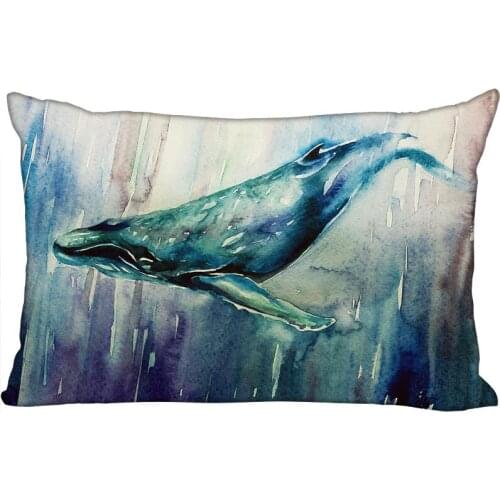 Pillowcase Cover Whale Rectangle Zipper Pillow Cover Print Your Pictures 45X35cm40x60cm45X75cm50X75cm(Two sides)