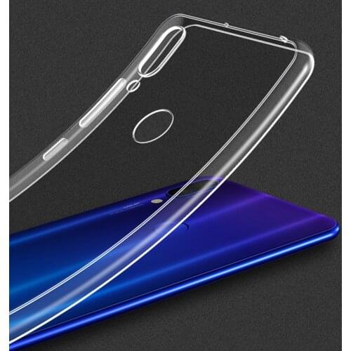 DHL 100PCS/LOT Clear Back Cover Case For Xiaomi Redmi Note 7Note 5 Note 6 Pro Mi8 9 Soft Phone Case