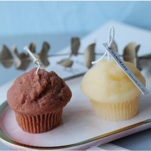 Muffin cake Shape Candle Mold Silicone Candle Mold DIY Candle Crafts Home Decor