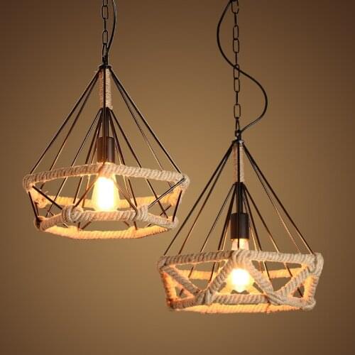 Vintage stone creative pendant lights cocina accesorio lustres lustres para quarto avizeler lamparas de techo luzes de teto