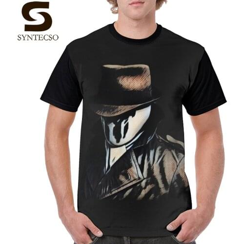 Rorschach T Shirt Rorschach T-Shirt Short Sleeve 6xl Tee Shirt 100 Percent Polyester Streetwear Awesome Male Tshirt
