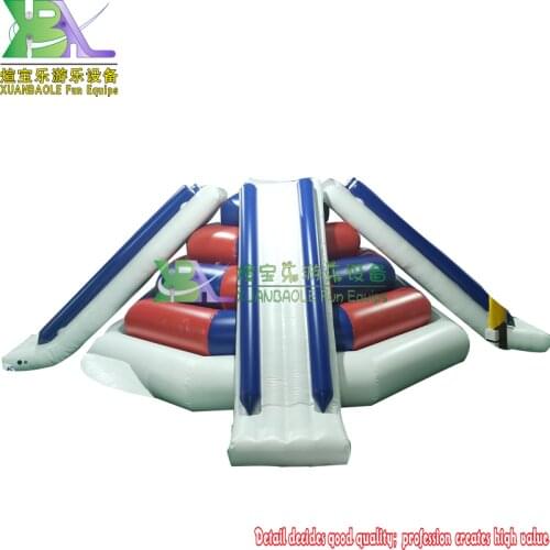 Airtight Water Sport Game Good Reputation Custom Color Inflatable Floating Water Climbing Slide