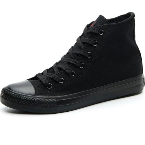 Canvas Shoes Men Sneakers Summer Fashion Mens Flats Shoe Casual Shoes Mens Lace-Up High Top Shoes Breathable Sport Shoe