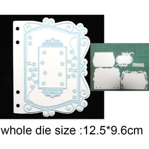Book Background Frame Metal Cutting Dies Embossing Die Cuts Scrapbooking dies Paper Craft Knife Mould Blade Punch Stencils dies