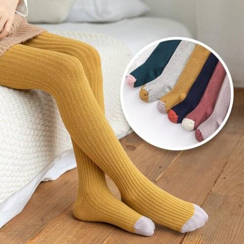 Girls Cute Animal Baby Girl Toddler Stocking Spring Autumn Knitted Children Pantyhose Cotton Double Needle Tights Girls