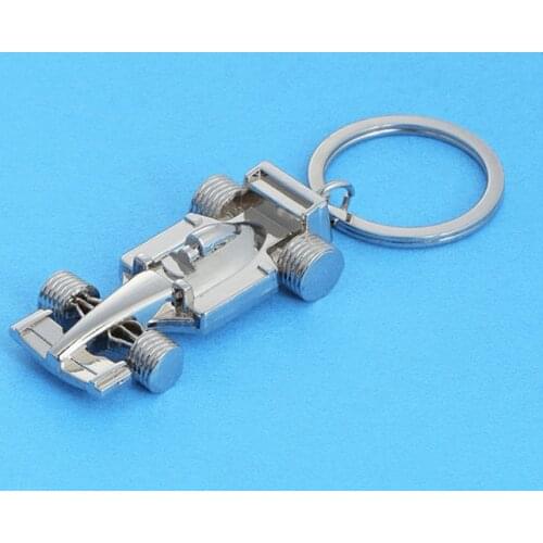 F1 Racing Car Model Auto Keychain Beer Opener Key Chain Keyfob Pendnet Key Ring Car Keyring for Man Gift Interior Accessories