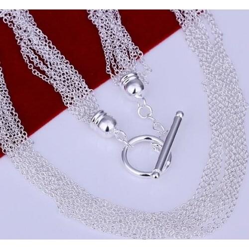 N232 Hot Sale Free Shipping Silver Fine Jewelry,Wholesale 925-Sterling-Silver Charms Fashion To Necklaces /ageaixla Agiaixpa