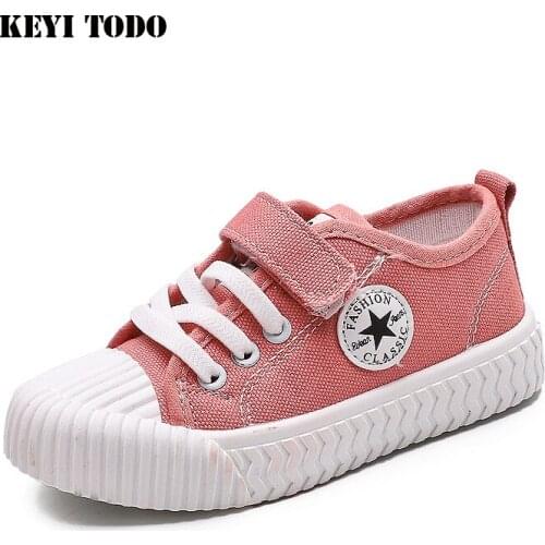 KEYI TODO autumn new arrival girls flat with shoes for kids casual sneakers childrens shoes size 21-30 boys shoes 929