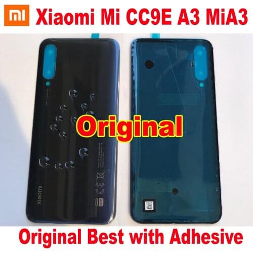 Original Best European version Xiaomi Mi CC9E A3 MiA3 Back Battery Cover Housing Door Rear Case with Adhesive tape Glass Lid