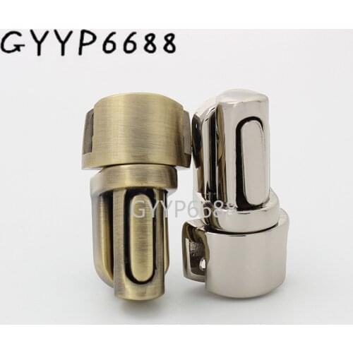 1-20 sets 4colors tongue lock light gold factory metal bags push lock handmade metal accessories bag lock purse fitting