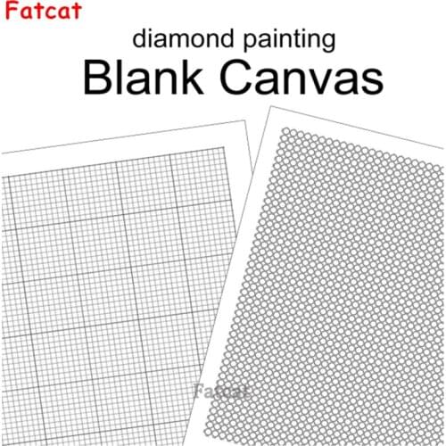 Blank Grid diamond painting square Round drill Canvas Empty Canvas Markings Canvas With Glue Diamond Painting Adhesive Accessori