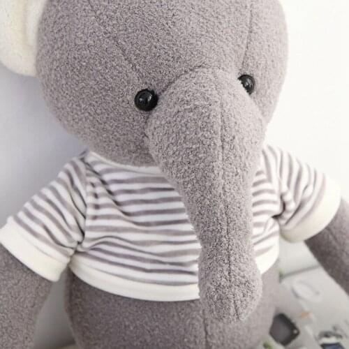 Cute carton figure feather cotton baby toys soft bear with clothes plush doll kids toys childrens day gift toys for children