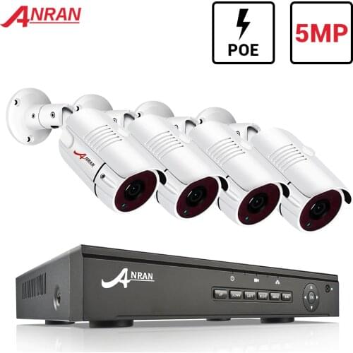 CCTV System POE 5MP NVR Security Camera System With 5MP Outdoor Wifi IP Camera Surveillance Kit Waterproof Night Vision APP