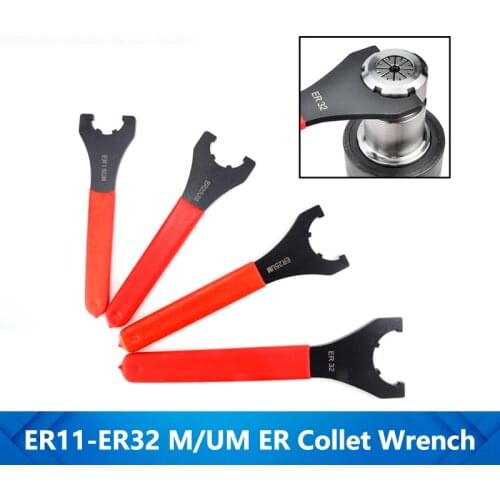 1pc M/UM Type ER Wrench ER11/16/20/25/32 ER Collet Chuck Nut Spanner End Milling Bit Holder CNC Lathe Tools