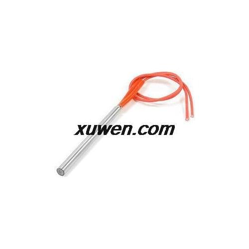 1pcs AC 220V 150W 6mm x 80mm Cartridge Heater Heating Tube Element Red Silver Tone Electricity Generation