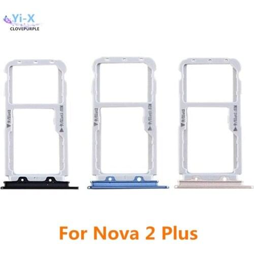 10pcs/lot SIM Card Tray Slot Holder Adapter for Huawei Nova 2 Plus Nova2 Plus Nova2P Phone Spare Parts
