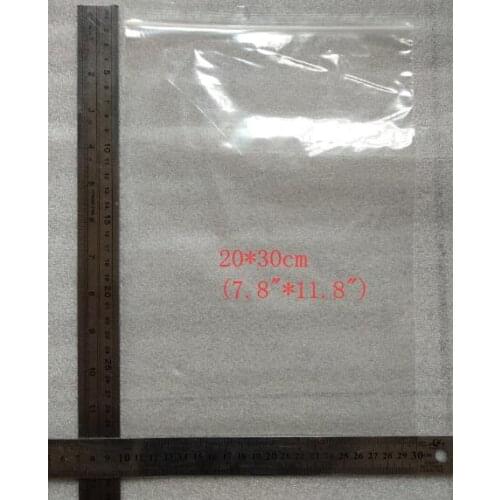 100Pcs/lot Transparent PE Zip Lock jewelry Gift Packaging Bags wholesale, 20*30cm Jewelry Storage Bags for jewelry packaging