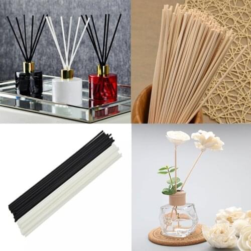 100pcs Artificial Flower Perfume Diffuser Sticks Rattan Reed Fragrance Diffuser Replacement Refill Sticks Air Freshener Room