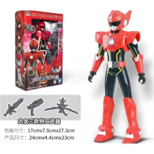 2020 Korea Mini Force Transformation Toys Electric Warrior Deformed Robot Action Figure Weapon Boy Toy Children Souvenir Gift