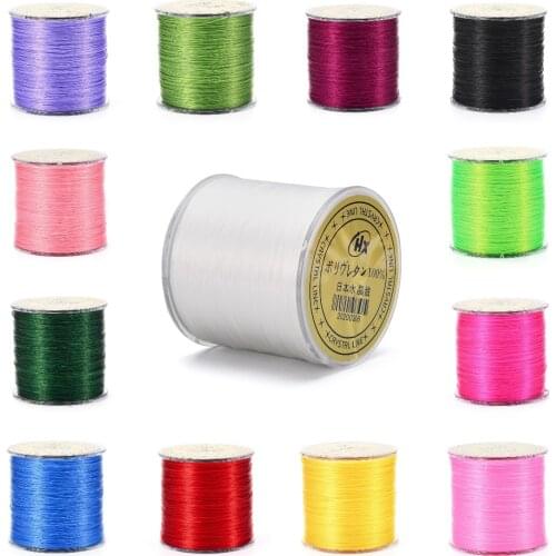 300m/roll Stretch Elastic Crystal Beading Cord 0.5mm Japanese Thread String for Bracelets Necklace DIY Jewelry Making Crafts