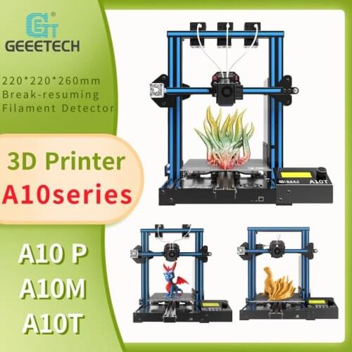 3D Printer for newbies Geeetech A10 A10M A10T Mix-color Printing support atuo-leveling 3d wifi, Large Print Size Free shipping
