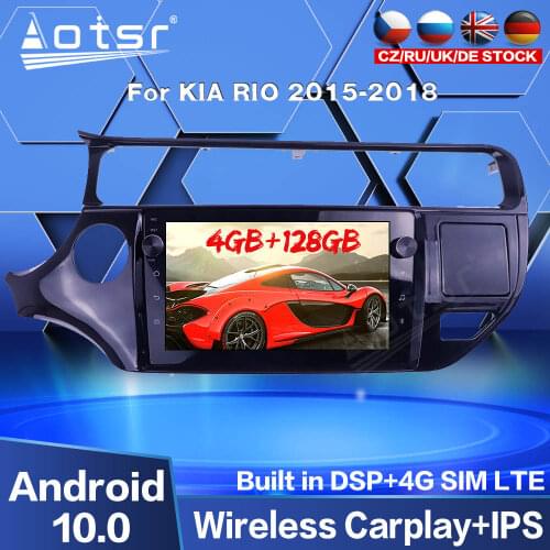 Car Audio For KIA RIO 2015 2016 2017 2018 Android Car GPS Navigation Multimedia Autoradio Radio Video Player 128G Screen Carplay