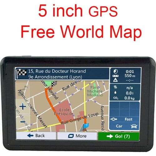 GPS Car Navigation USB Charging Car Charger Convenient FM Transmitter Navigator 5.0 Inch GPS Device Car Adapter