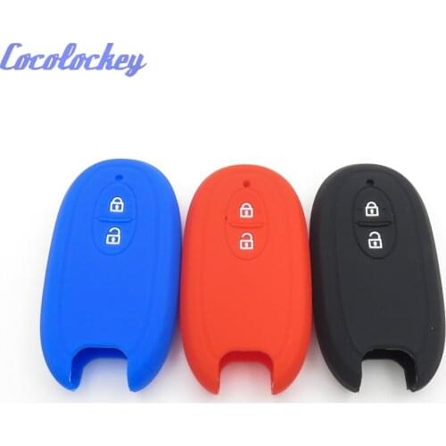Cocolockey Silicone Car Key Fob Cover Case Fit For SUZUKI SWIFT SX4 ALTO VITARA IGNIS JIMNY Splash Remote Key 2Buttons New