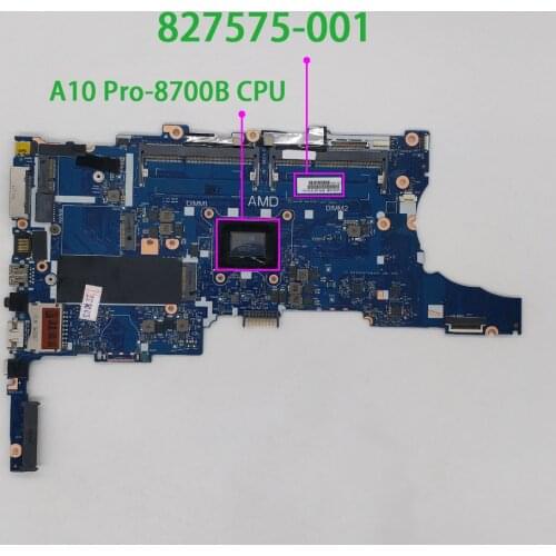For HP EliteBook 745 755 G3 Series 827575-001 827575-501 UMA A10 Pro-8700B Laptop Motherboard Mainboard Tested & working perfect