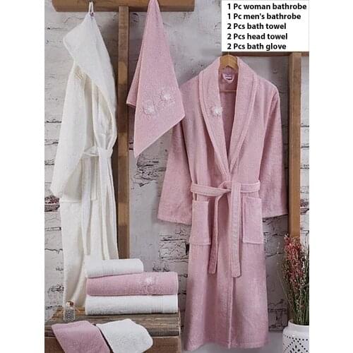 Women Men Bamboo Cotton Towel Set Bathrobe Bath Towel Face Head Towel For Adults 8 Piece Set High Water Absorbent home Bathroom