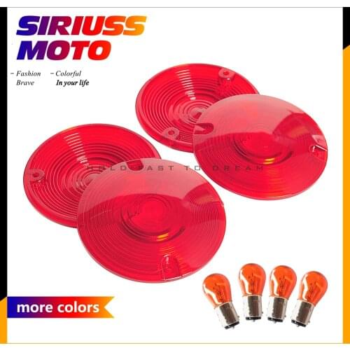 Motorcycle Turn Signal Lens Turn light Cover For Harley Davidson Tour Glides Electra Glides Road King 1986-2007