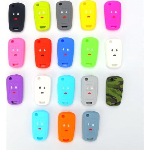 Hot silicone car key cover case shell fob for Vauxhall Opel Corsa Astra Vectra Signum 2 Buttons remote key shell