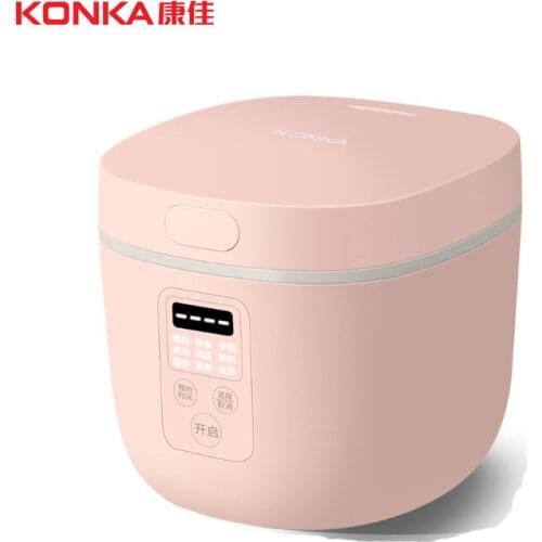 KONKA CUTE Mini Rice Cooker 2L Intelligent Temperature Control 24 Hours Reservation Non-stick Pot Easy Operation Warm Pink