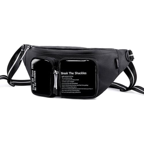 Fashion Mens Chest Bag Men Messenger Bag Belt Pack Casual Sports Sling Crossbody Bags Phone Pouch Man Satchel Waterproof Bolsos