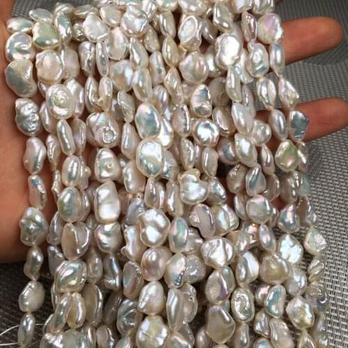 Natural Freshwater Pearl Beading irregular shape Isolation Punch Loose Beads For jewelry making DIY Necklace Bracelet Accessorie