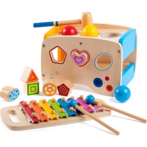 2020 New Music Instrument Toy Wooden Frame Xylophone Children Kids Toys Baby Educational Toys Gifts With 2 Mallets