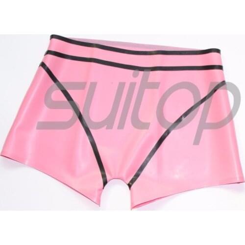 NEW Female 's Latex shorts in Metallic pink no zip SUITOP