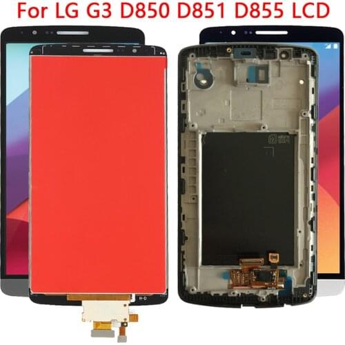 New IPS LCD For LG G3 LCD Display Touch Screen Frame Replacement Digitizer Assembly For LG G3 D850 D851 D855 LCD Screen