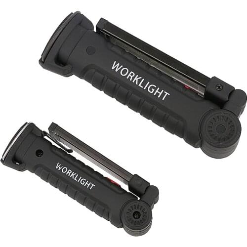 Portable 5 Mode COB Flashlight Torch USB Rechargeable LED Work Light Magnetic COB Lanterna Hanging Hook Lamp For Outdoor Camping