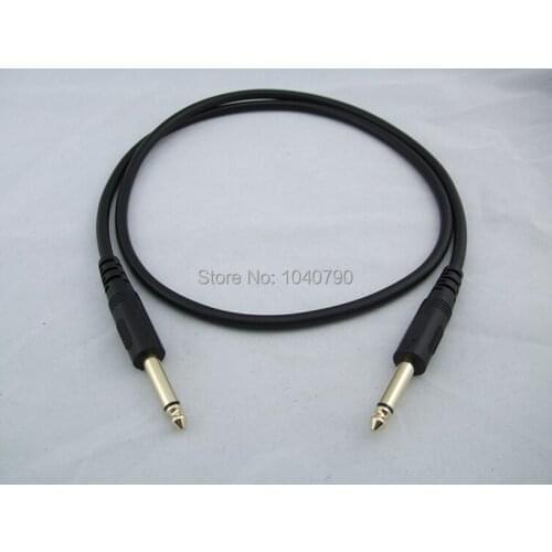 Gold plated 6.3/6.35/6.5 Toward the male mono audio line Cable line Audio and video signal lines 3M 9.6ft