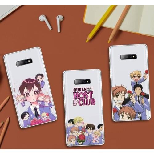 Oran High School Host Club anime Phone Case Transparent For Samsung Galaxy S Note 8 9 11 20 10 Pro E LITE P Plus A81