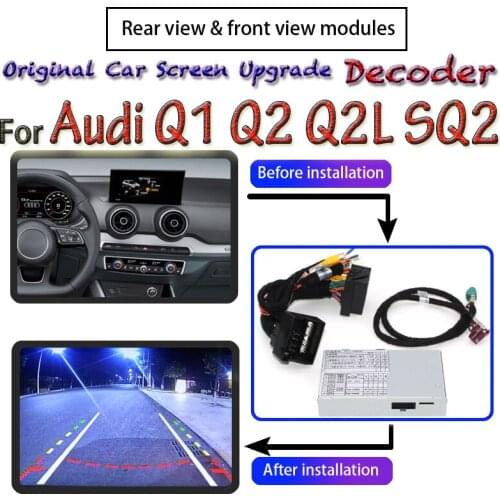Reversing Camera For Audi Q1 Q2 Q2L SQ2 2016~2020 Adapter Original Screen Monitor Backup parking Rear View Camera MMI Decoder