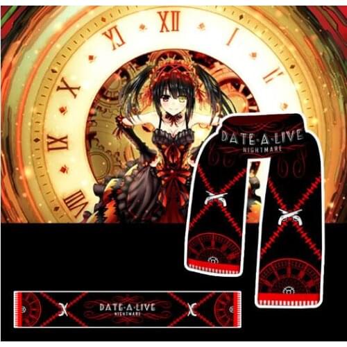 DATE A LIVE Tokisaki Kurumi Nightmare Cosplay Warm Soft Scarf