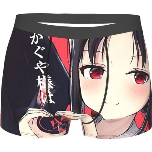 Love Kaguya sama Love Is War Romantic Comedy Anime Series Underpants Cotton Panties Male Underwear Sexy Shorts Boxer Briefs