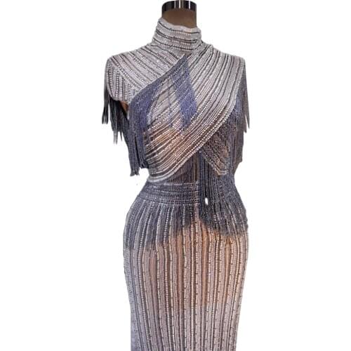 Gorgeous Beaded Tassels платье robe de soirée de mariage 2 Colors платье на выпускной luxury Dresses For Women Party