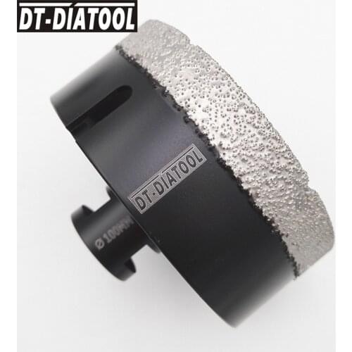 100mm Dry Vacuum Brazed Diamond Crown Drill Core Bits stone Tile Hole Saw Professional Quality Drilling bits M14 Thread