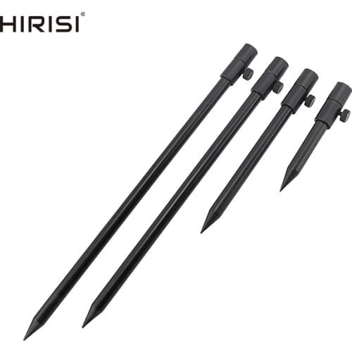 2 x Carp Fishing Bank Sticks Aluminium Black Rod Pod Diameter 16mm Fishing Accessories