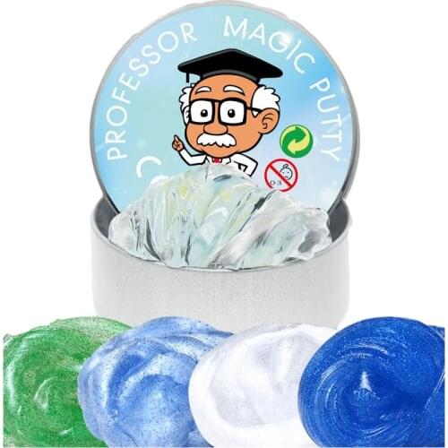 2021 Transparent Crystal Slime Toys Shining Hand Gum Bounce Fluffy Cloud Slime Plasticine Clay Kids Antistress Toy Children Gift