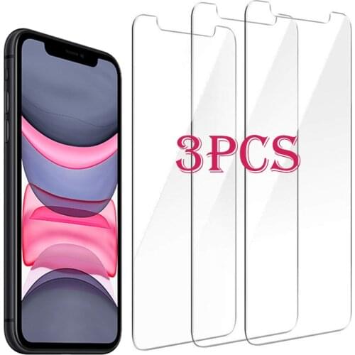 3pcs Screen Protectors For iPhone 11 12 Pro Max 12 Mini Glass For iPhone 7 8 6 6 s Plus 4S 5S SE 2020 XR X XS MAX Tempered Glass